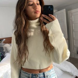 cropped shein sweater